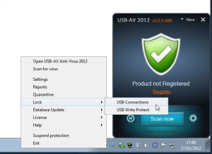 USB Drive AntiVirus 6.9.3.5 Crack Ita + License Code Scaricare Screenshot