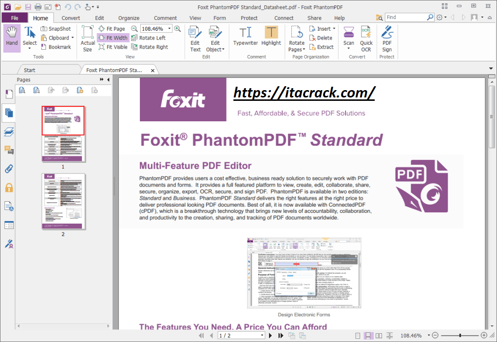 Foxit PDF Editor Pro 12.1.1.15450 Crack + Serial Key 2023 Scaricare