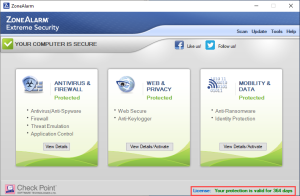 ZoneAlarm Pro Antivirus Firewall 15.8.223 Crack Ita + Android Italia Screenshot