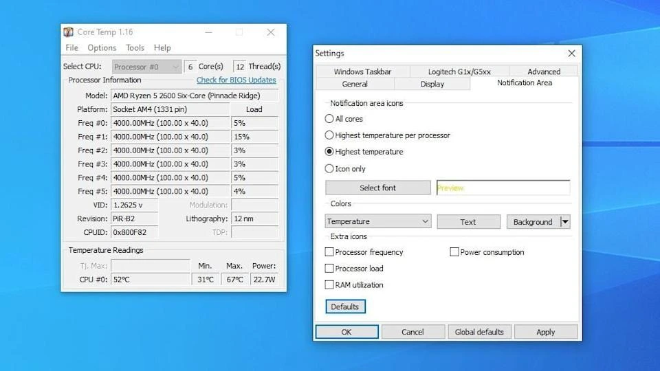 Core temp latest version windows 10