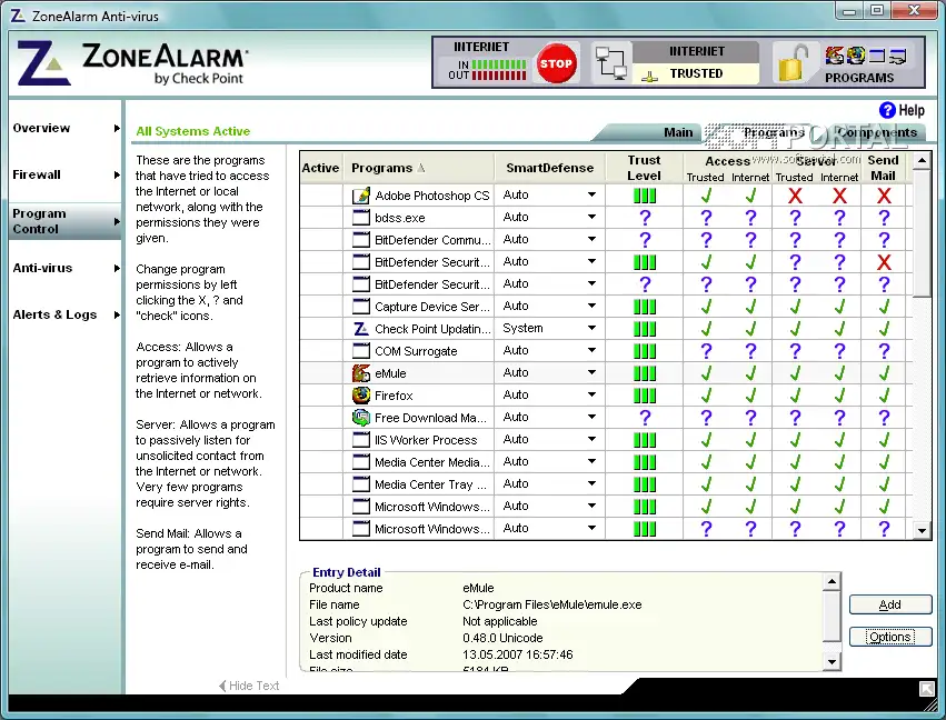 ZoneAlarm Antivirus and Firewall Free